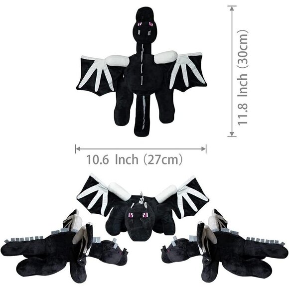 11.8"/30cm Game Plush for  Birthday Gift Ender Dragon Plush Toys - Picture 2 of 7